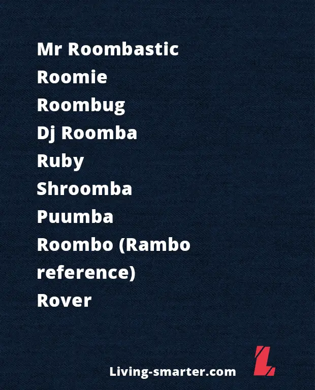 List of Cool and Funny Roomba names