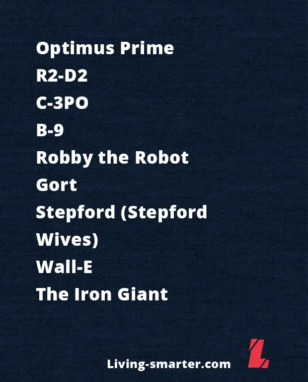Robot vacuum names based on famous robots androids cyborgs and AIs