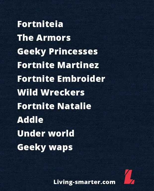 Best Fortnite Team Names