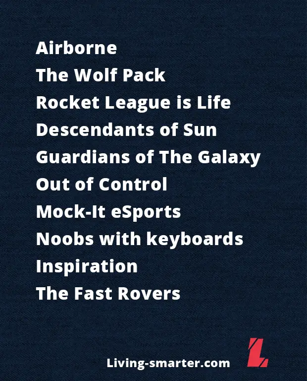Cool Rocket League Names