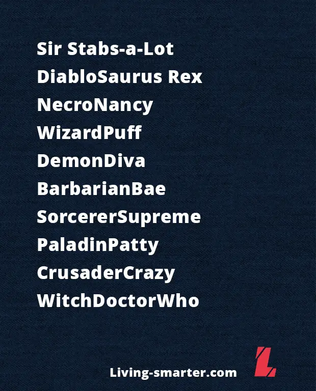 Funny Names for Diablo IV
