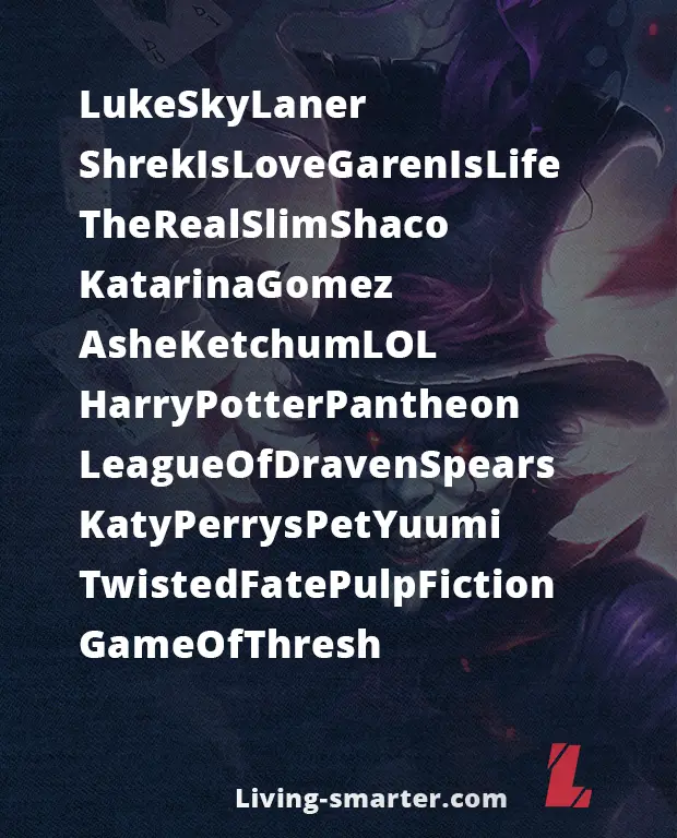 Pop Culture Inspired Names for League of Legends